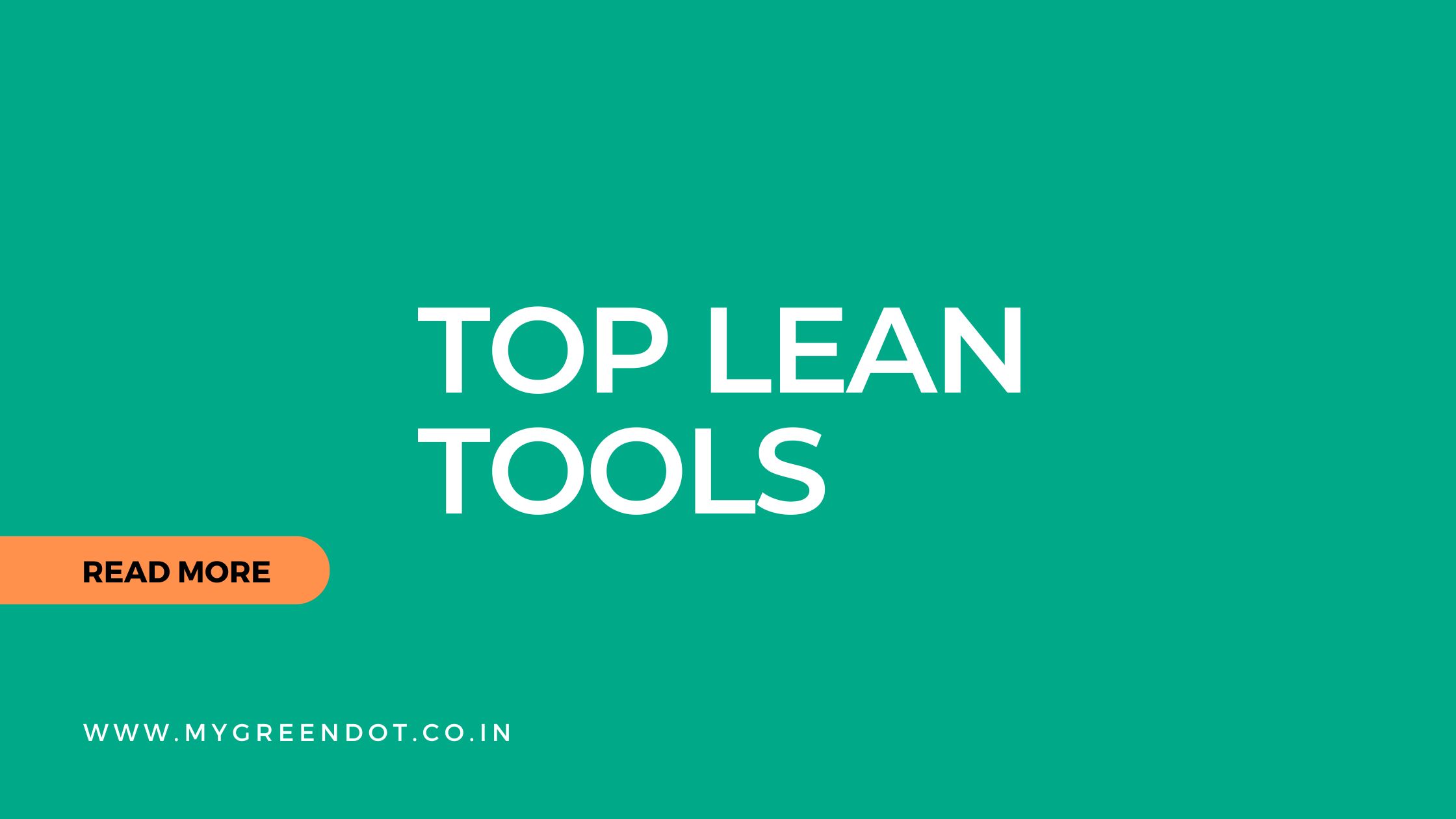 top lean manufacturing tools