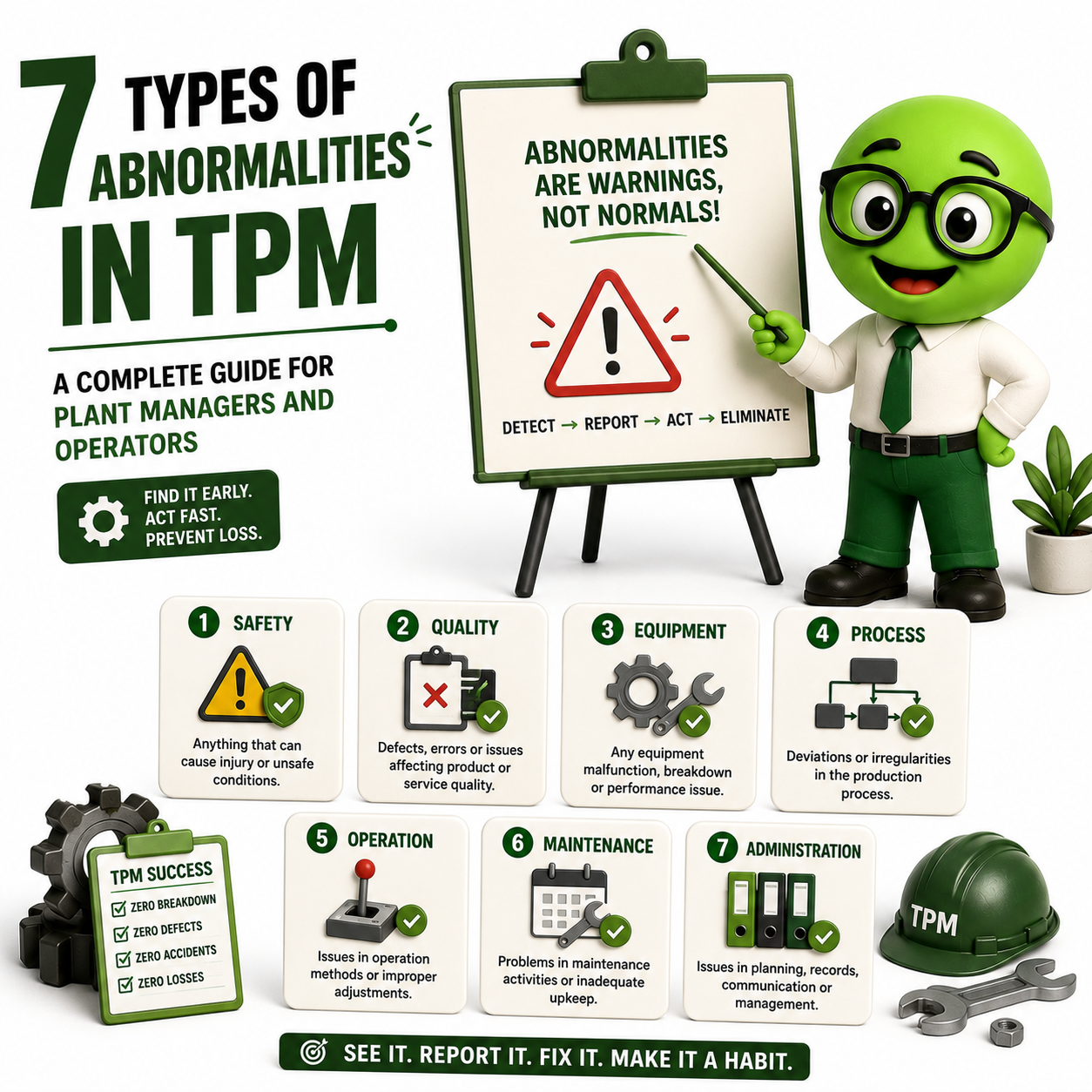 7 Types of Abnormalities in TPM