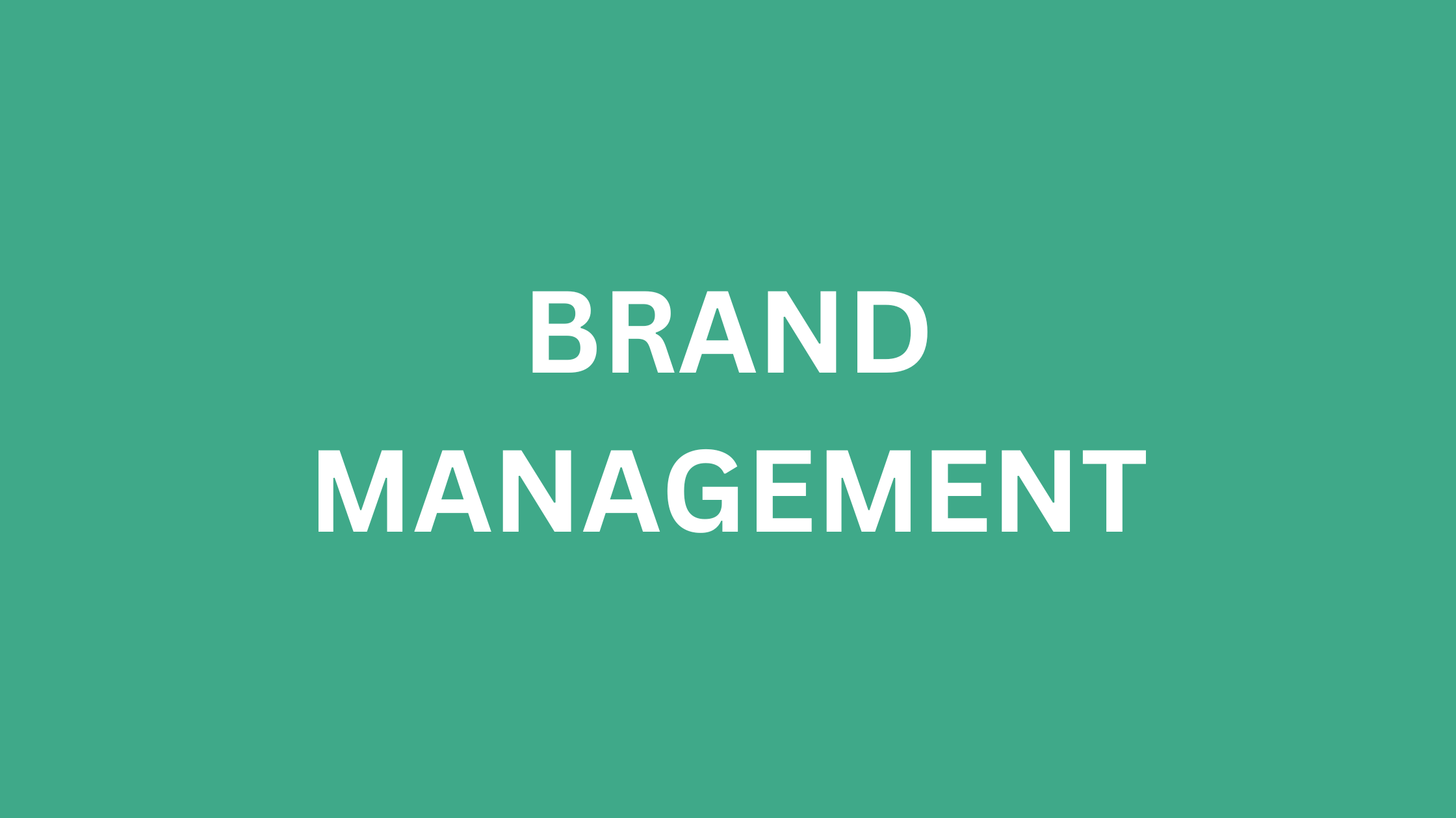 BRAND MANAGEMENT